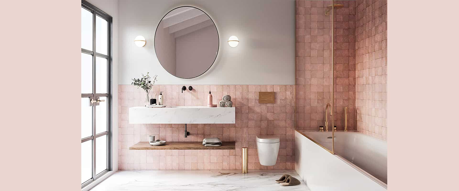 Designer-Badezimmer voller Glamour
