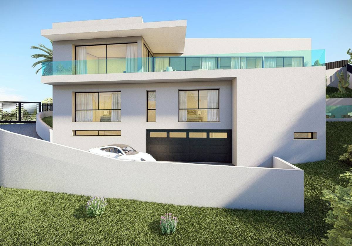 Moderne Luxusvilla mit atemberaubender Aussicht in Costa d’en Blanes