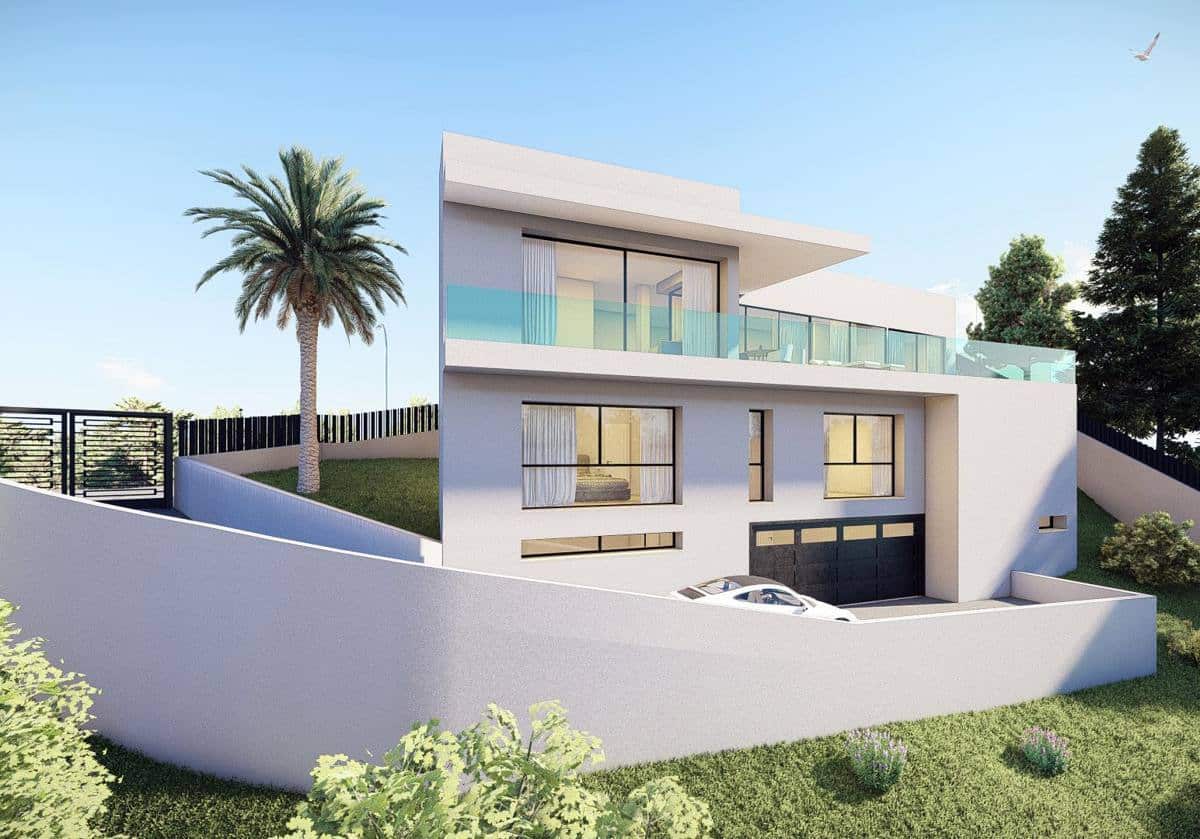 Moderne Luxusvilla mit atemberaubender Aussicht in Costa d’en Blanes