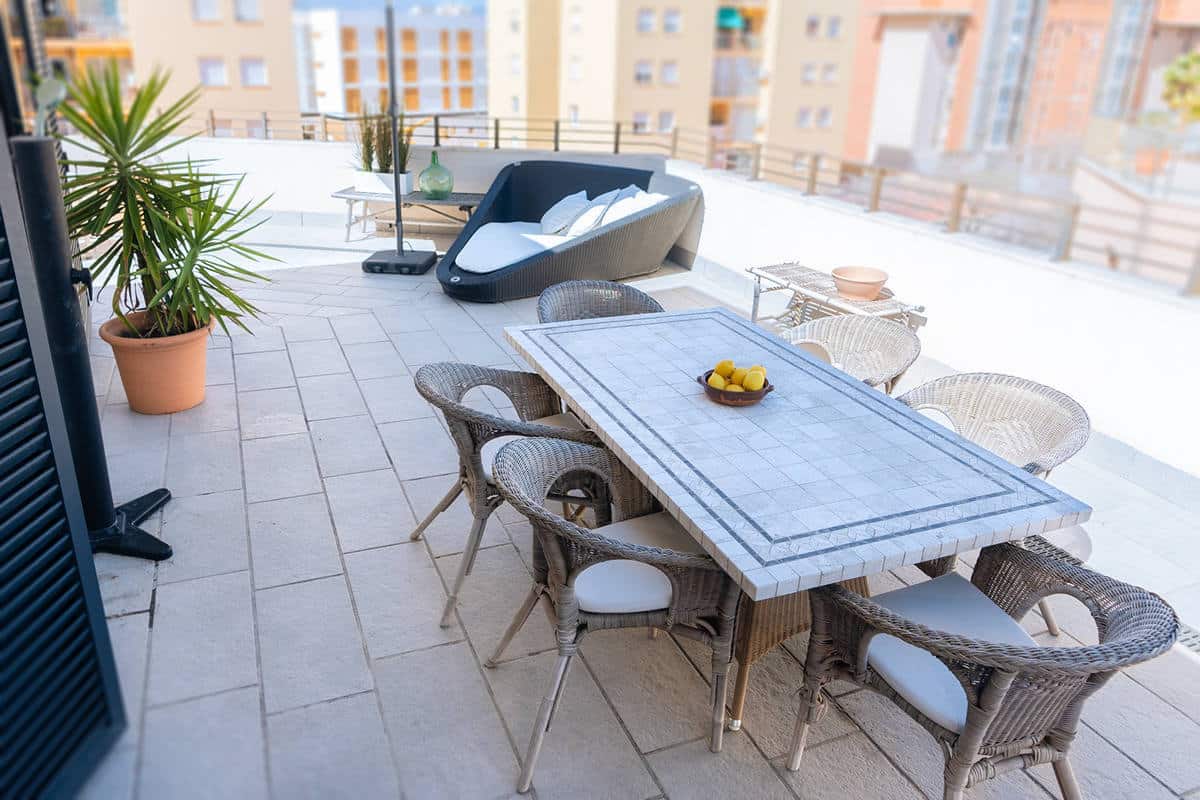 Luxuriöses Duplex-Penthouse mit spektakulärer Dachterrasse und Meerblick in Portixol