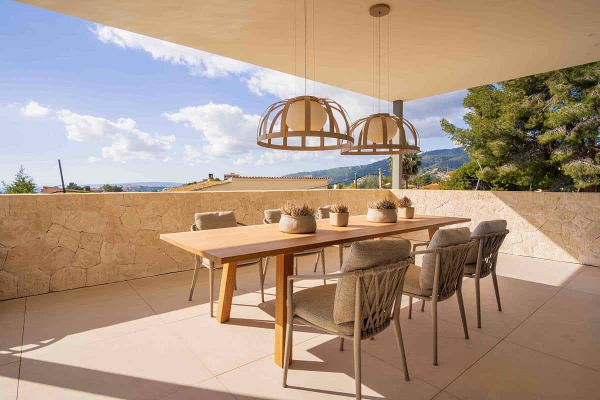 Newly built luxury villa on the top hill of Bonanova with sea views