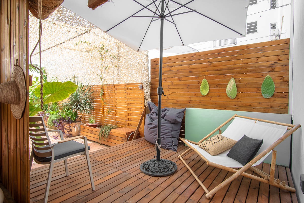 Newly built ground floor apartment with passive house standard sunny patio