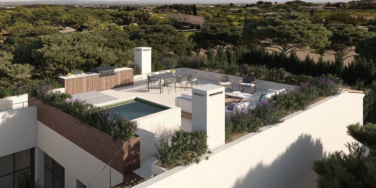 Luxuriöses neu gebautes Haus in Establiments mit Schwimmbad und Garten