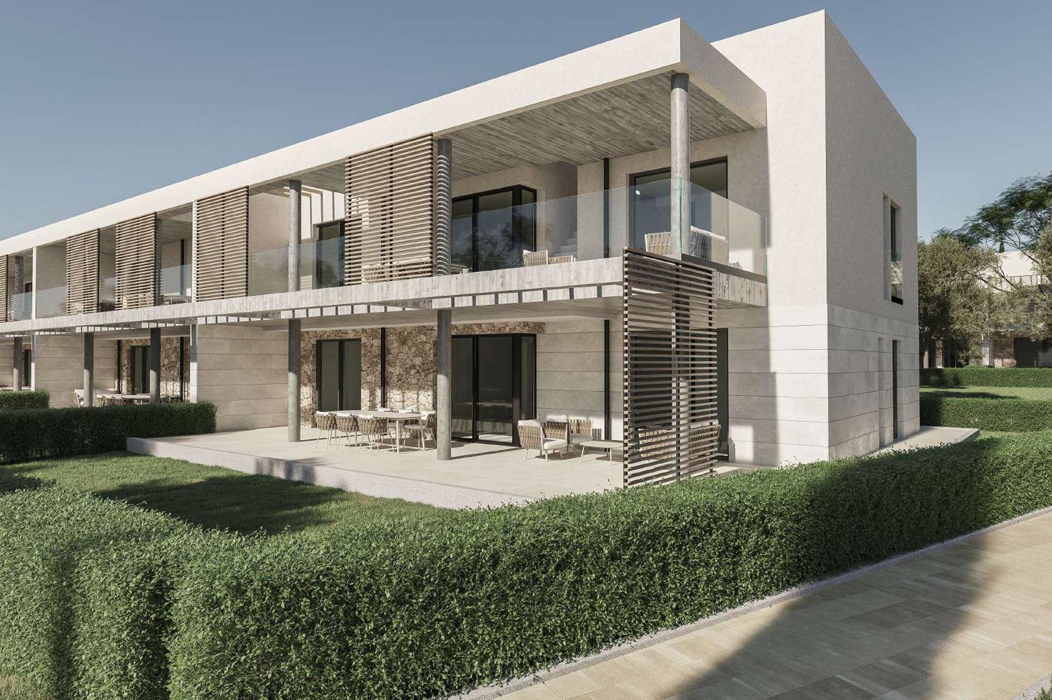 ” Encantador apartamento de nueva construcción en planta baja con jardín privado en Sa Ràpita “