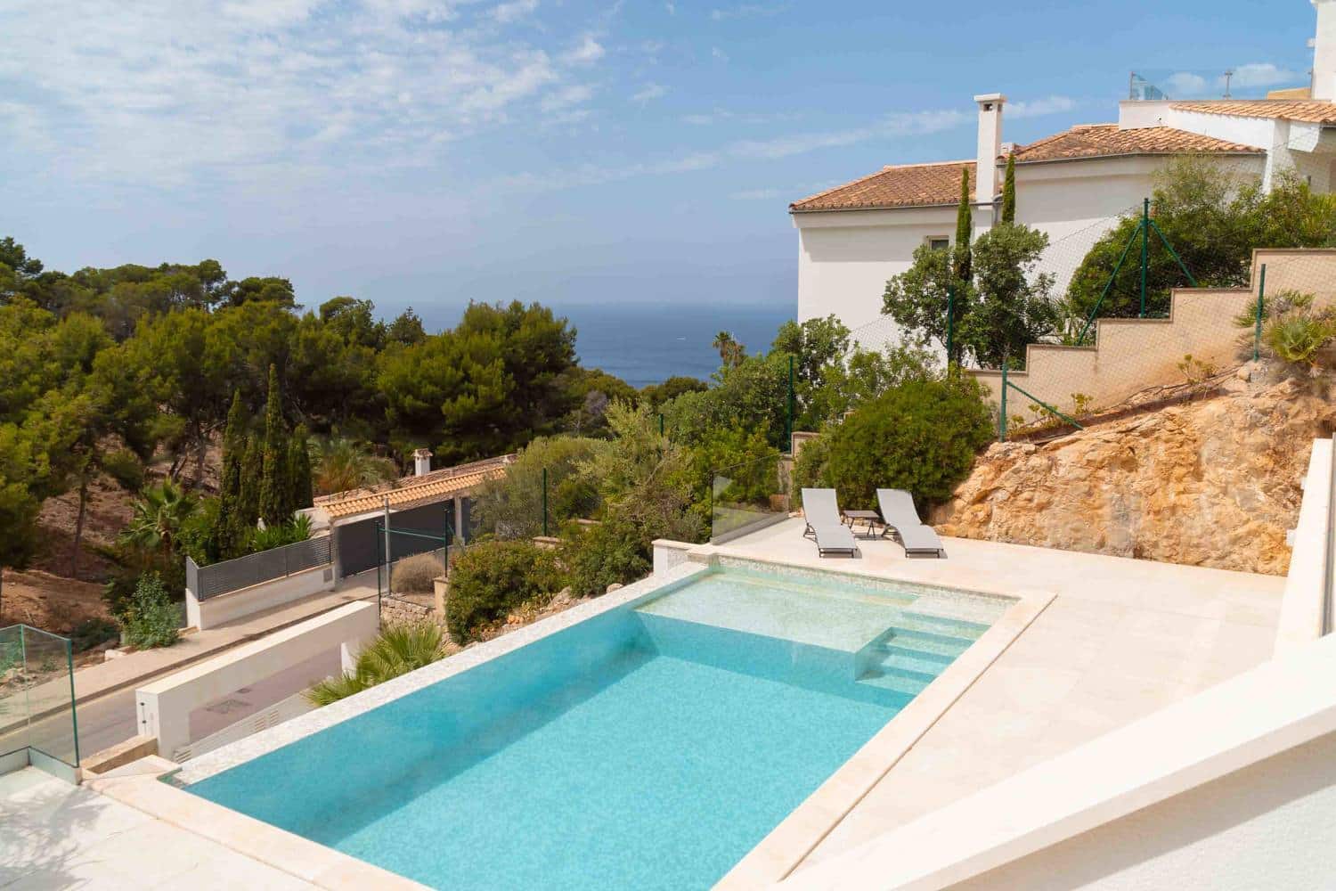 Cala Marmacén: luxury villa with sea view near Port Andratx