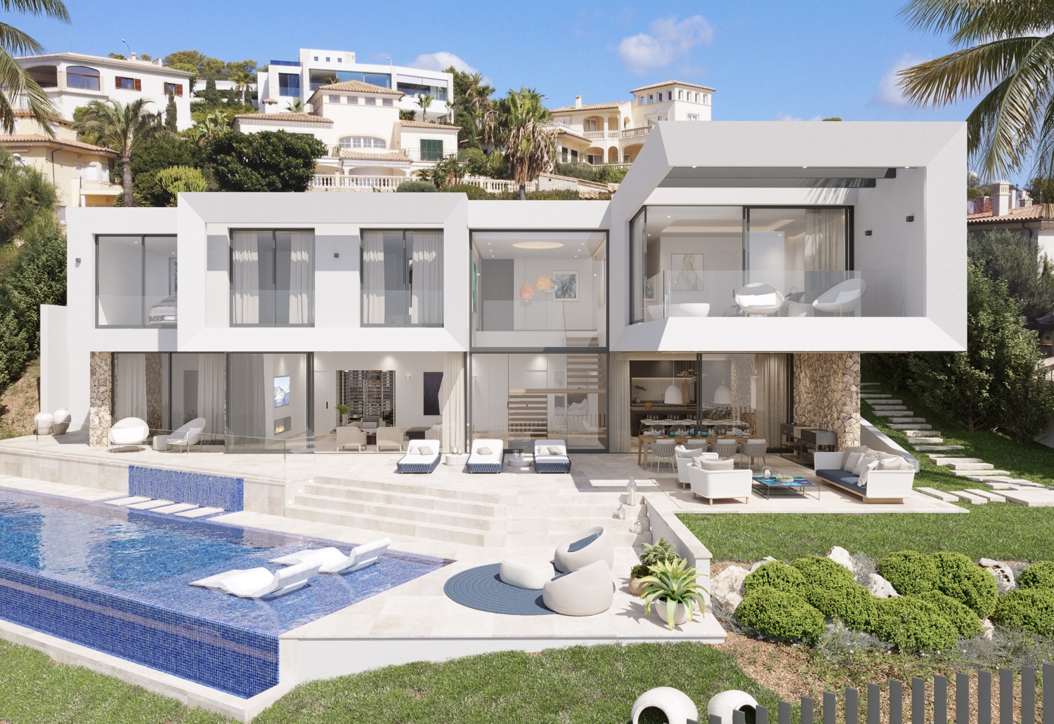 New luxury project in Santa Ponsa with sea view