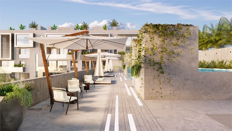 Stunning newly built apartment with terrace and community pool near Palmas beach