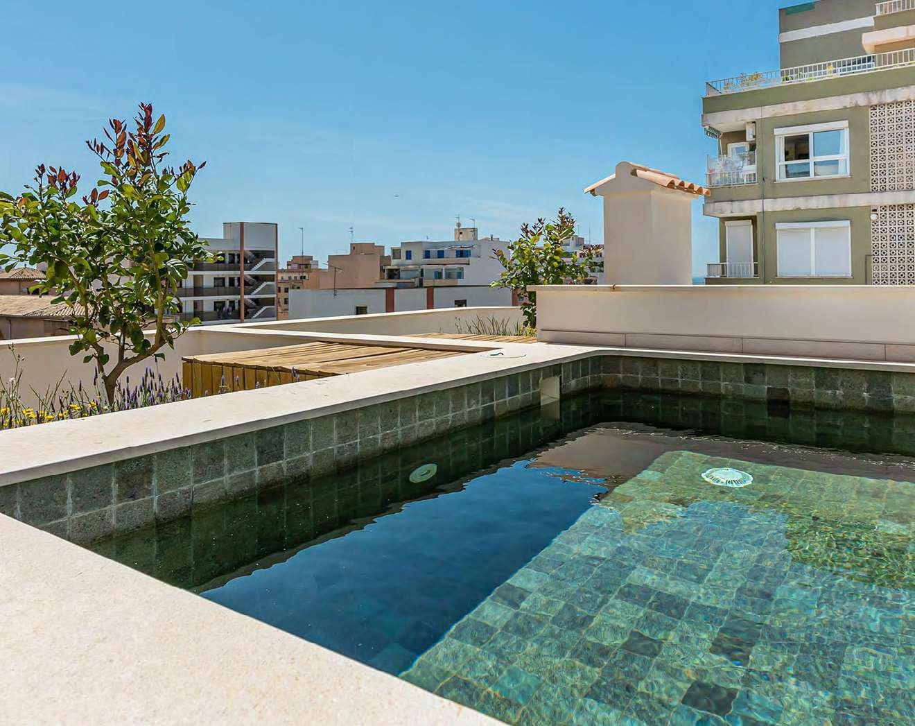 Luxurious duplex Penthouse with private rooftop terrace and pool in Santa Catalina