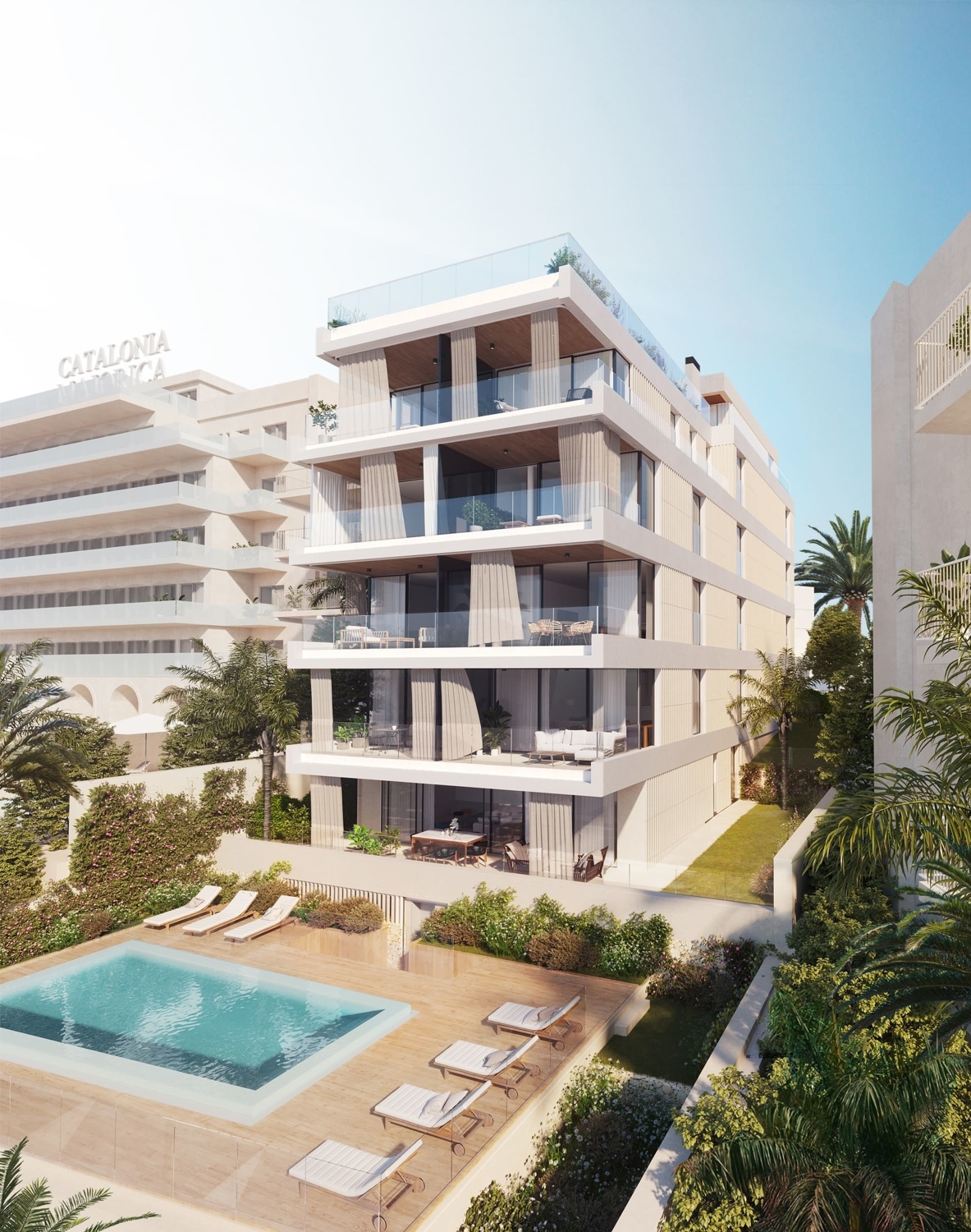 Wunderschönes Duplex-Penthouse mit privatem Pool, Dachterrasse und Meerblick in Palma