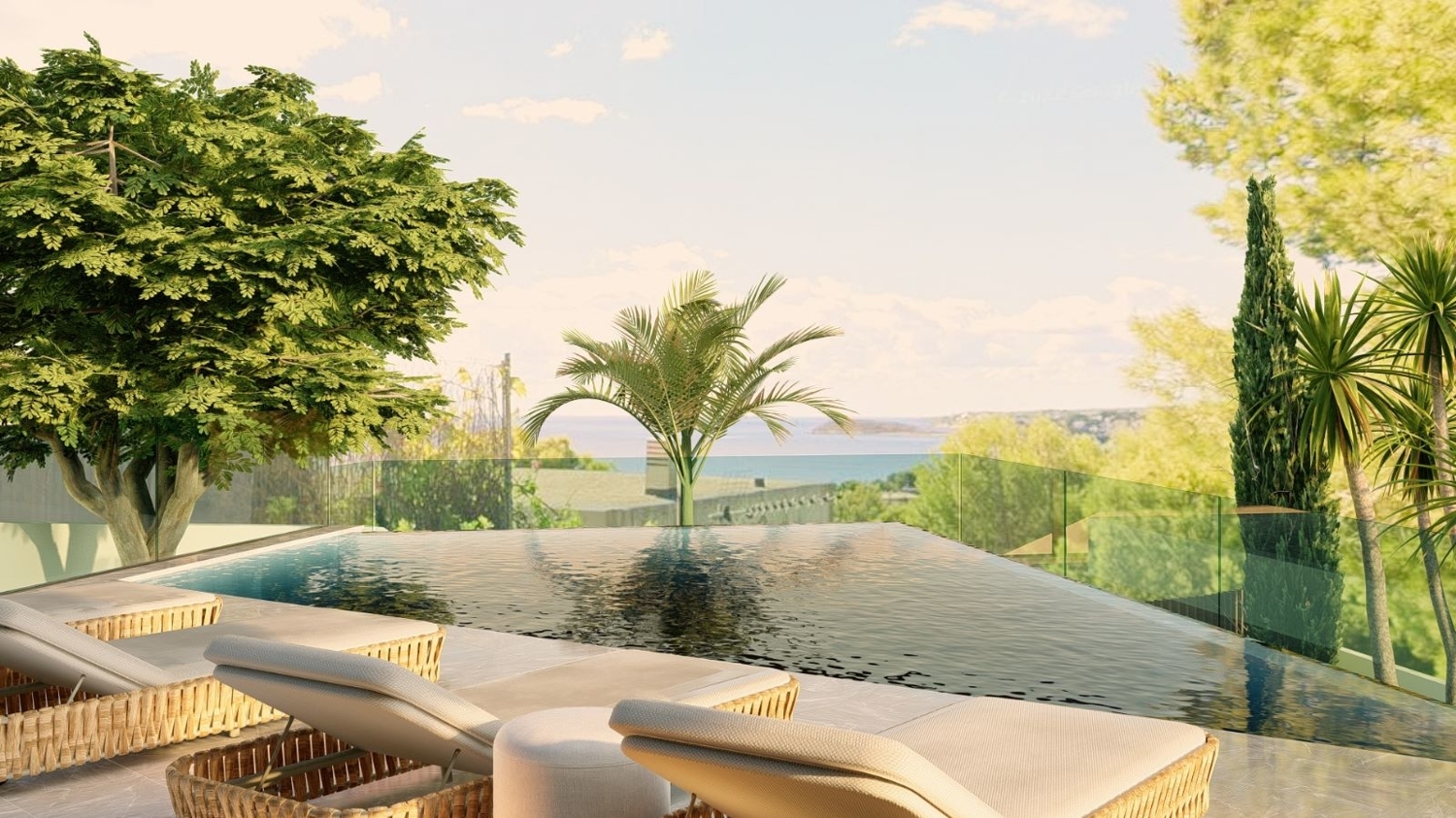 Villa exclusiva con vistas al mar en Costa d’en Blanes