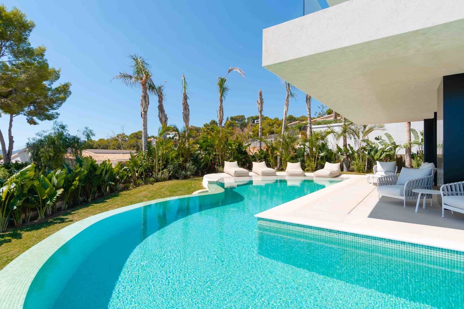 Villa nestled on the hillside of Costa d’en Blanes