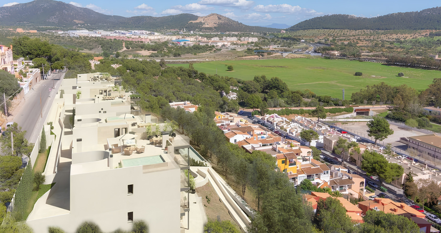 Newly built flat with 4 bedrooms, community pool and garage in Santa Ponsa