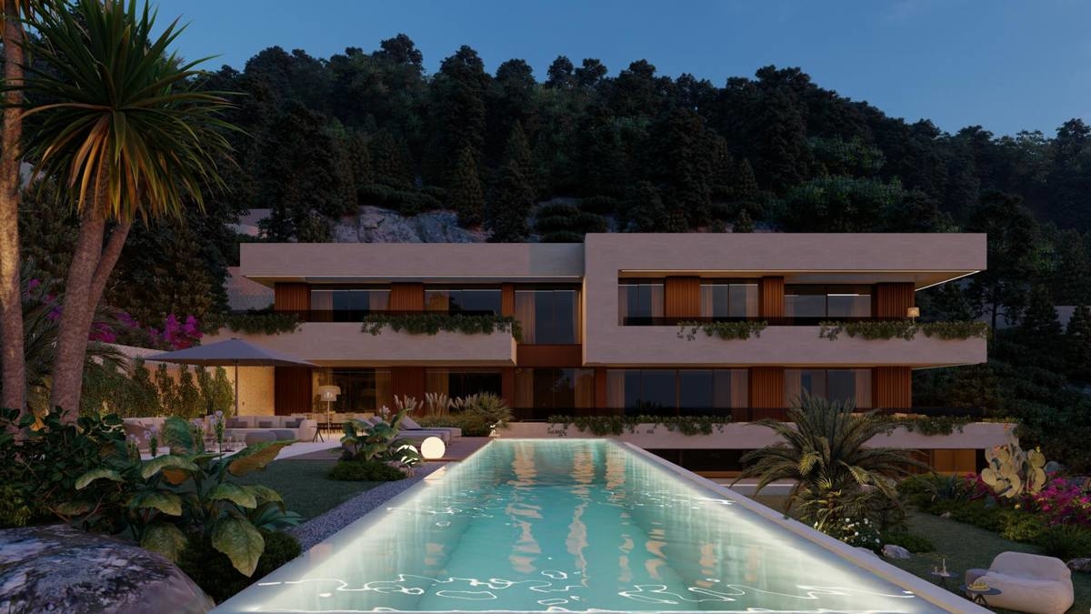 Exclusive plot with luxury villa project in a very privileged area of Son Vida with breathtaking sea views