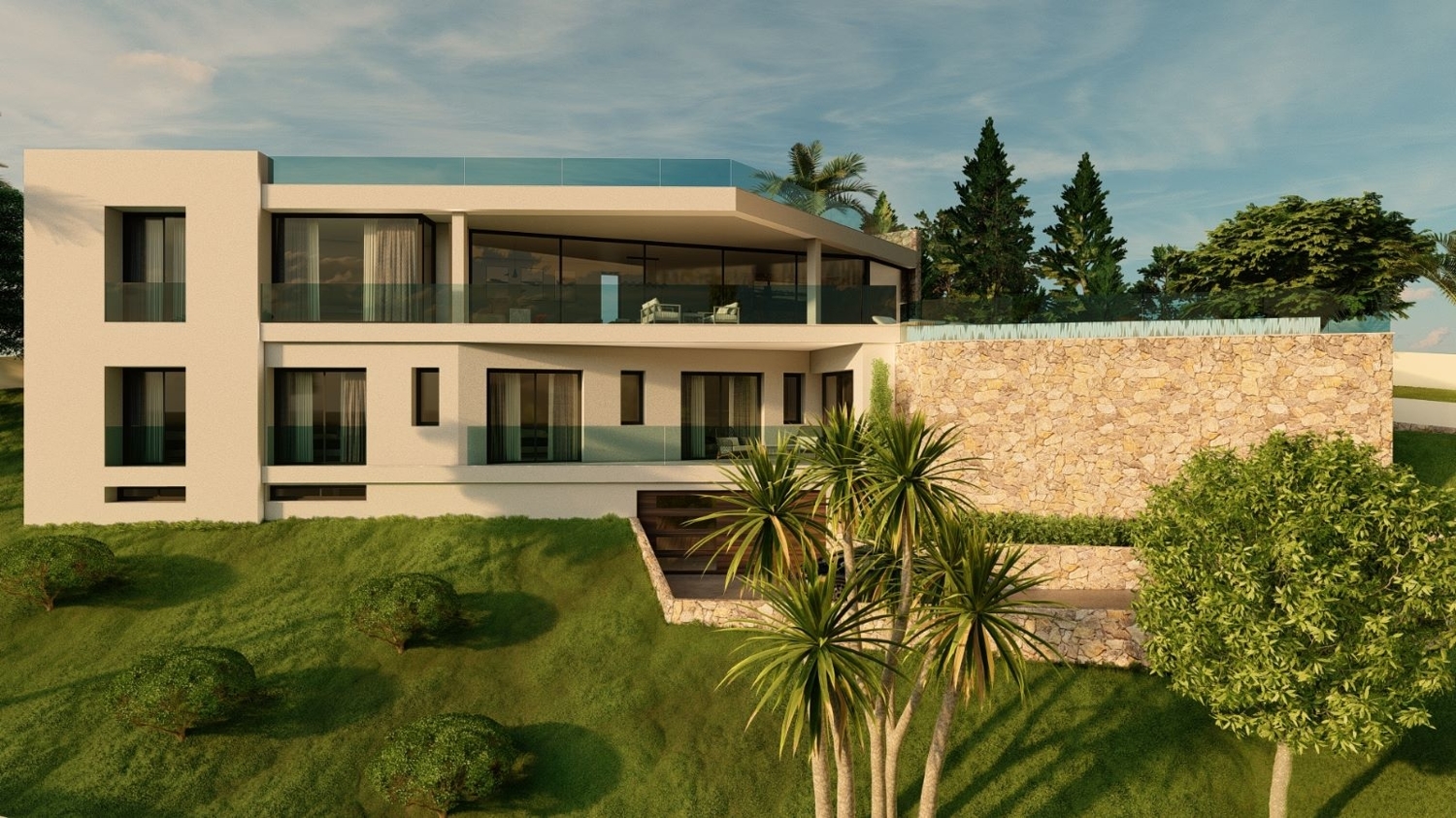 Villa exclusiva con vistas al mar en Costa d’en Blanes