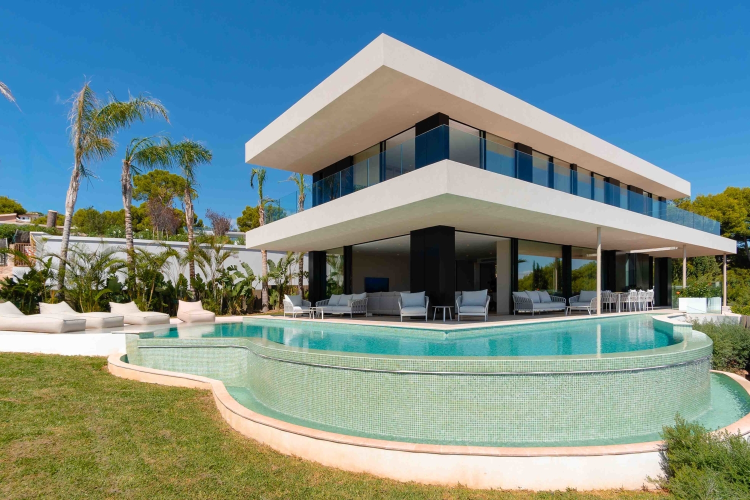Villa nestled on the hillside of Costa d’en Blanes