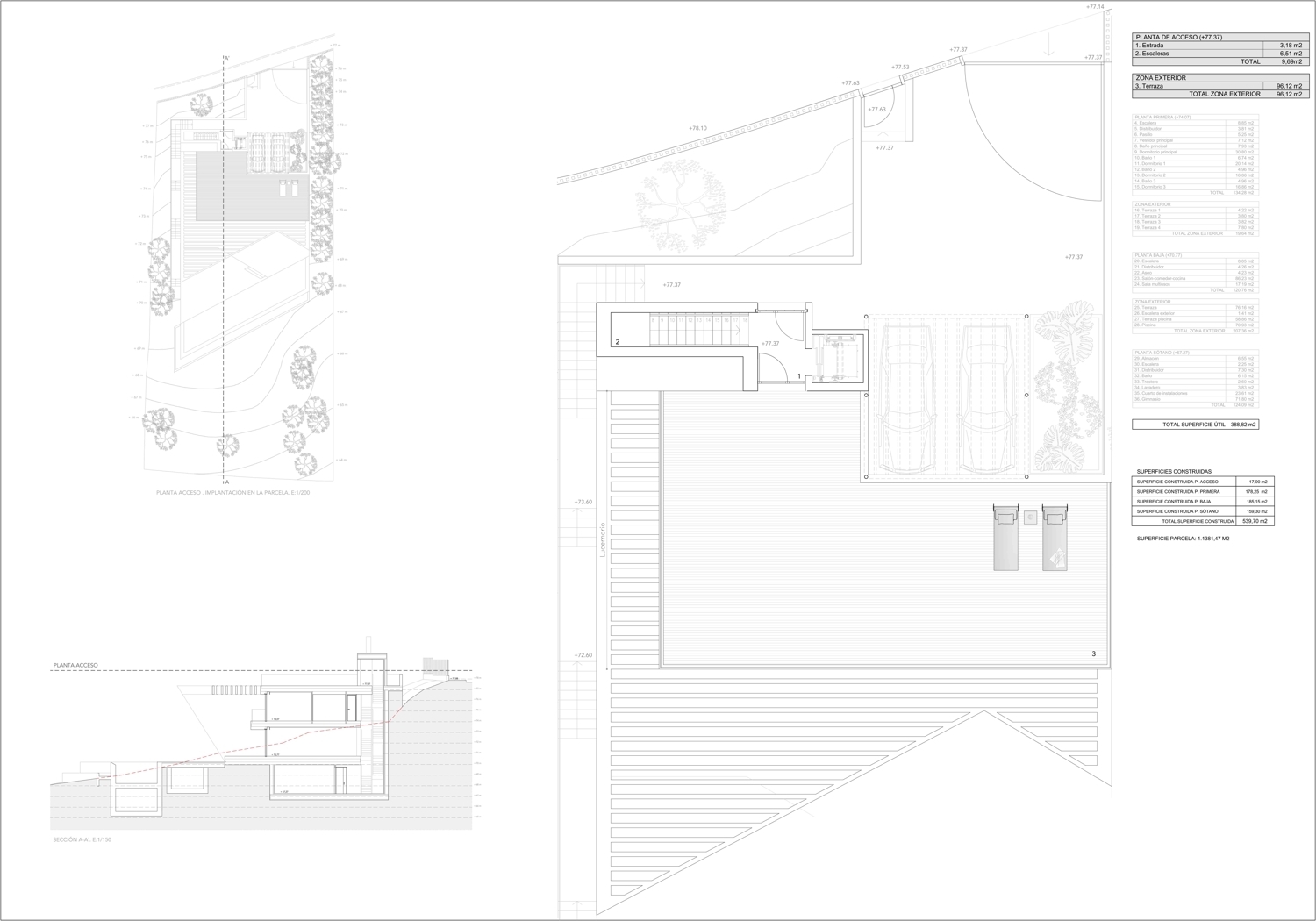 Ideal plot with license for designer seaview villa