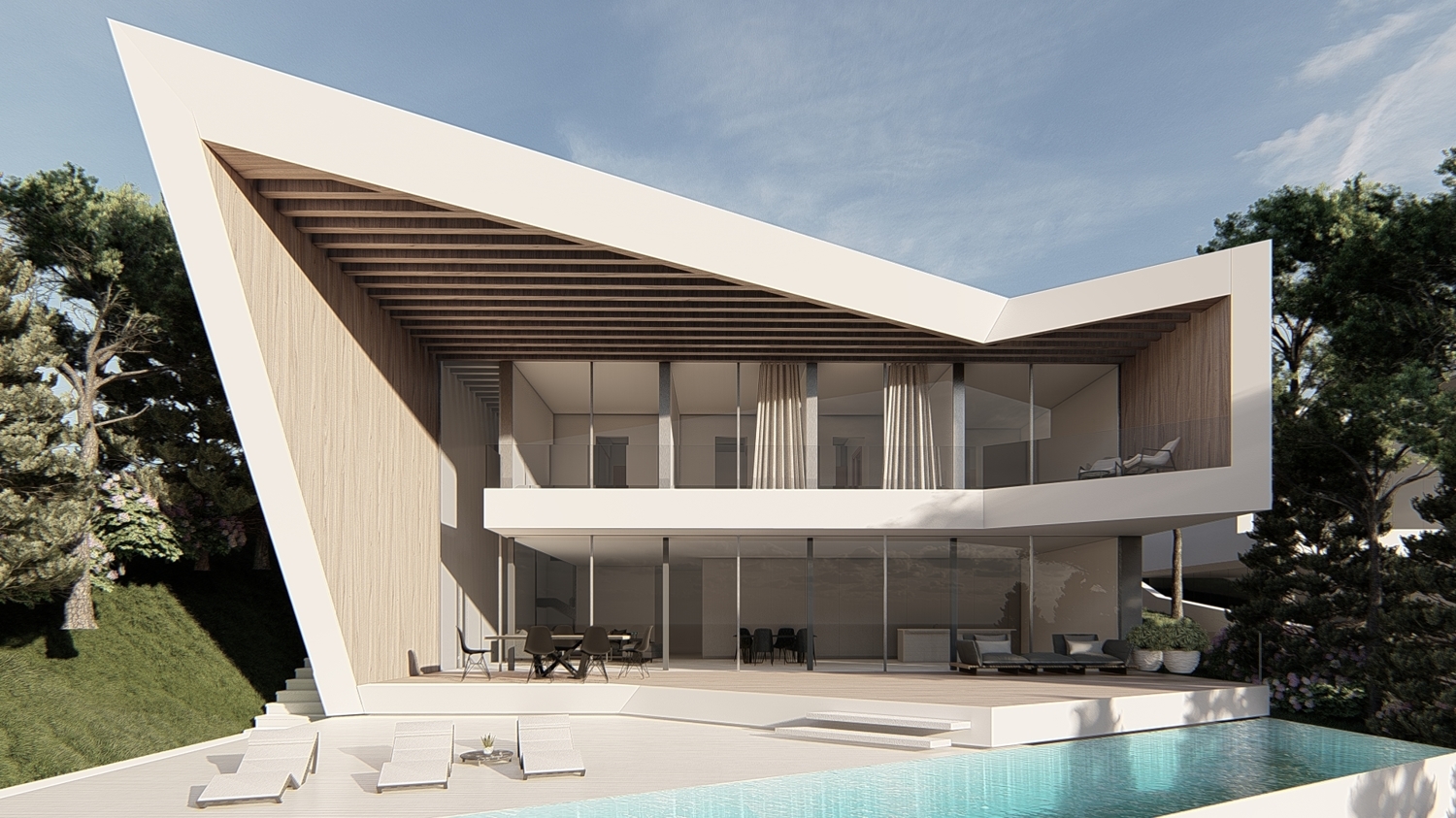 Solar con licencia para villa de diseño con vistas al mar