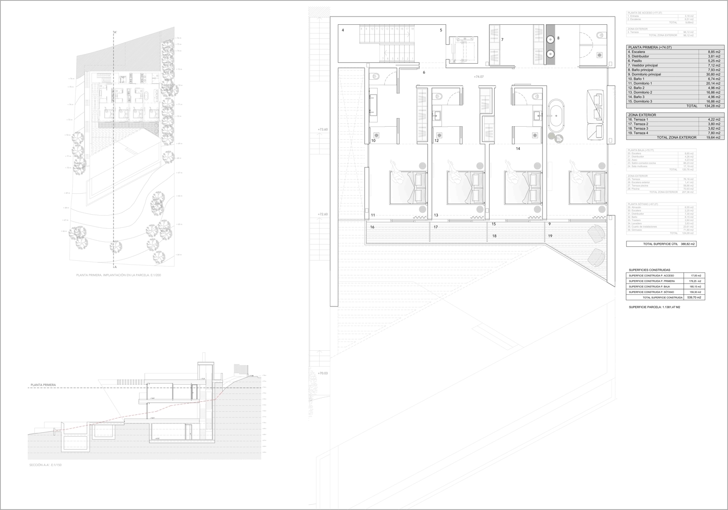Ideal plot with license for designer seaview villa