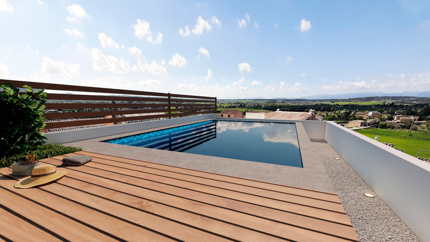 Adosado reformado con vistas y piscina en Montuiri