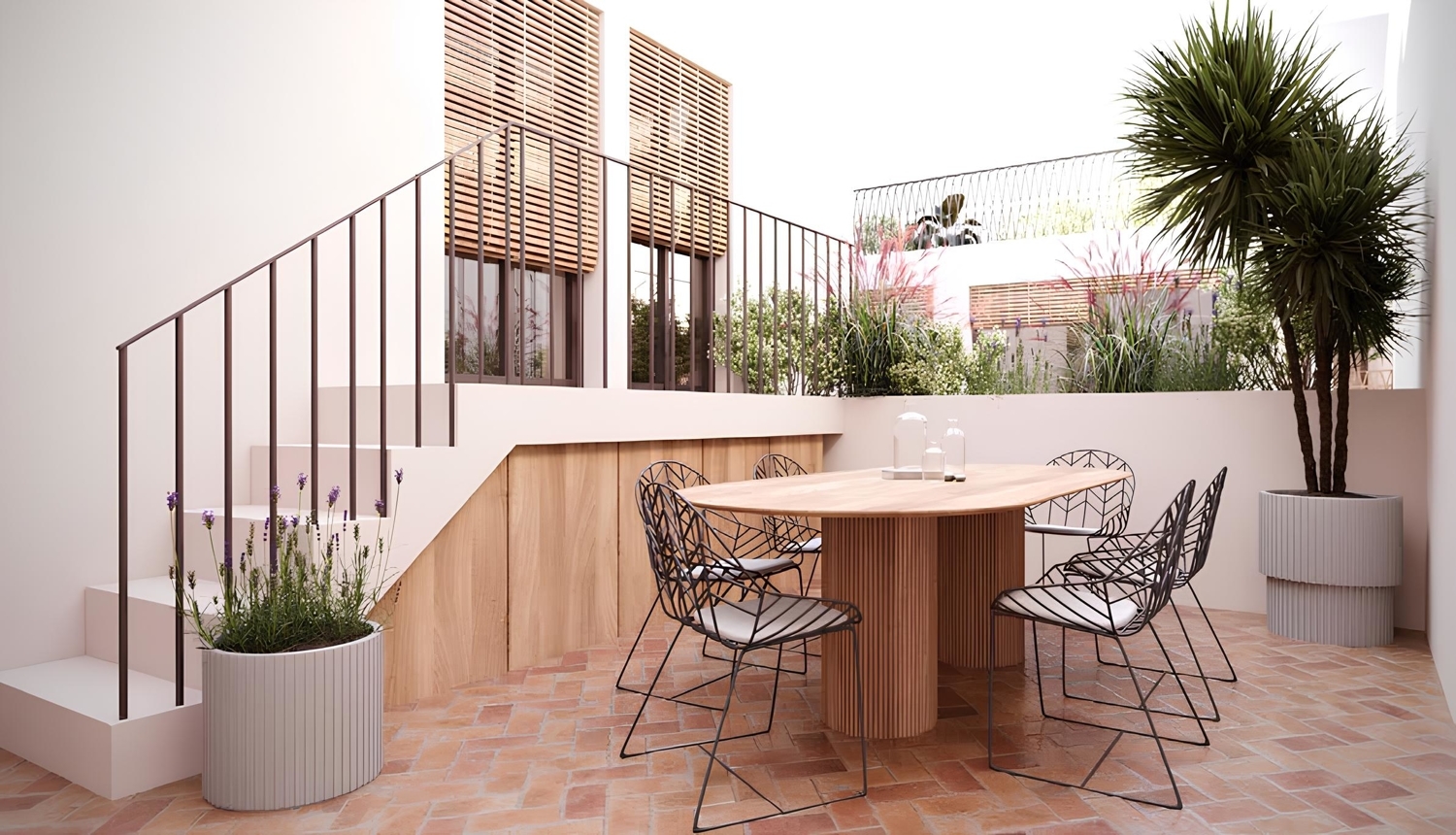 Projekt zur Renovierung von 3 Wohnungen mit Terrasse