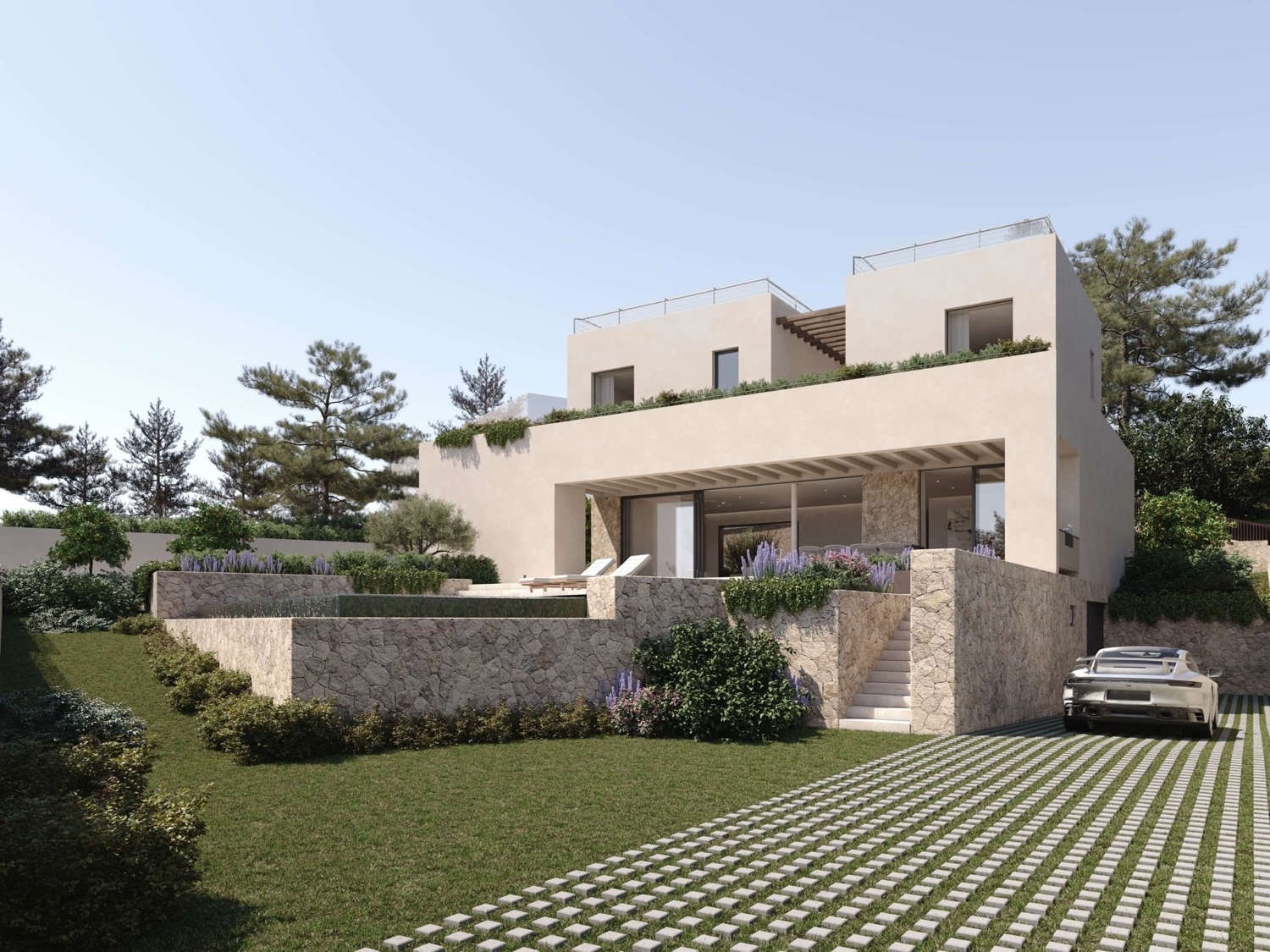 Plot with license for a high-end villa in Cas Catalá