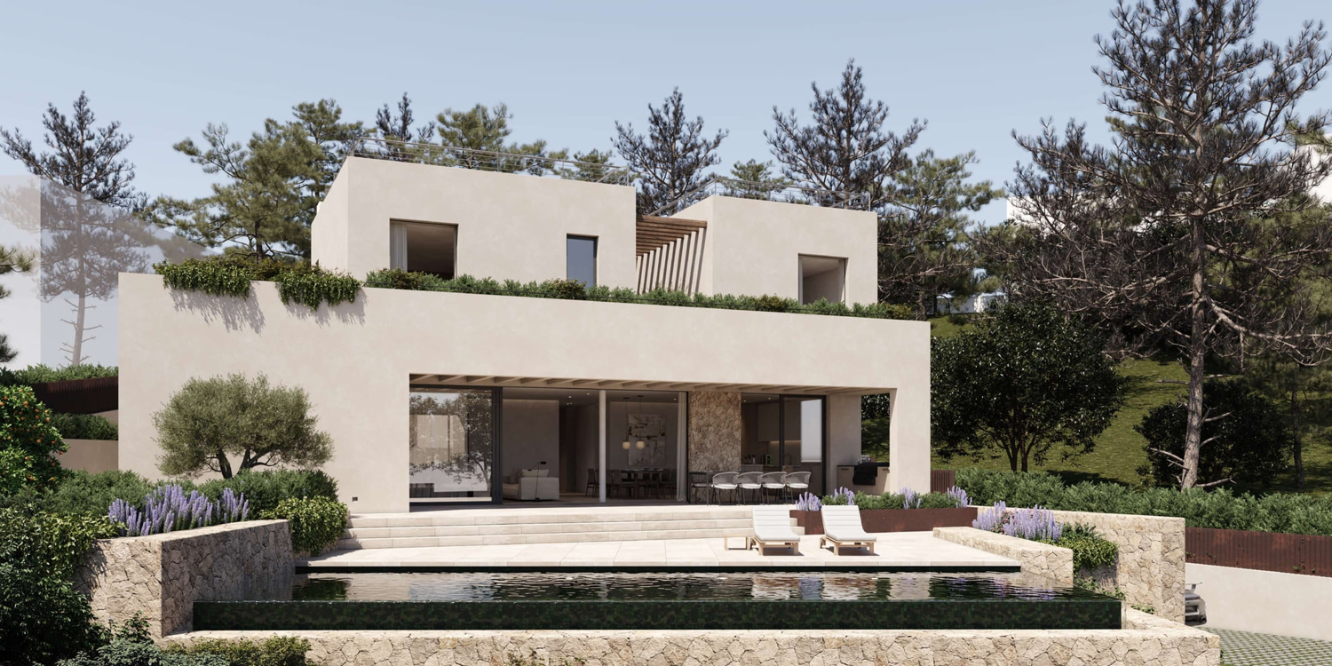 Atemberaubende neue Villa im Bau in Cas Catalá