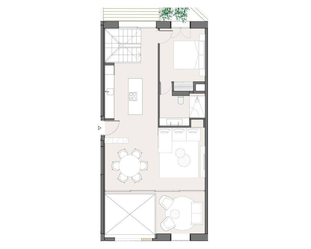 Duplex garden flat: new development in Santa Catalina